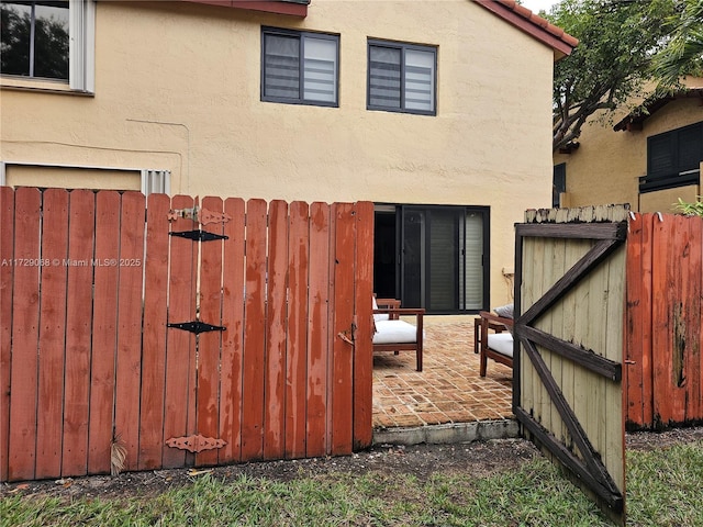 exterior space with a patio area