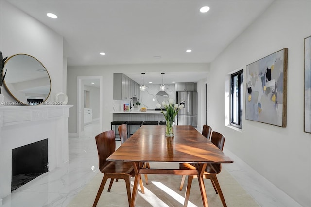 view of dining room