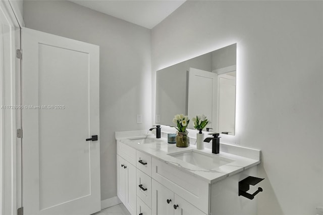 bathroom featuring vanity