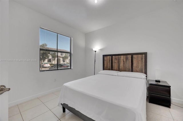 view of tiled bedroom