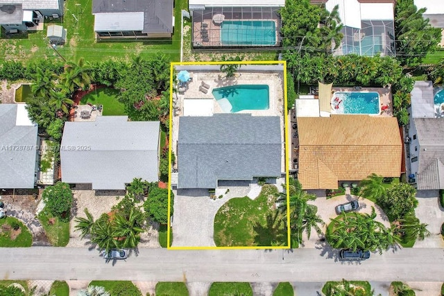 birds eye view of property