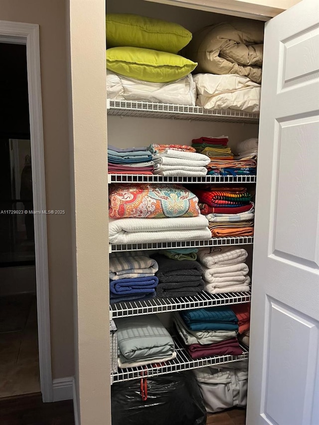 view of closet