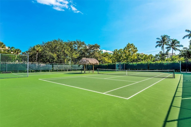 view of sport court featuring basketball court