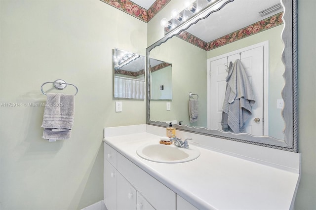 bathroom with vanity