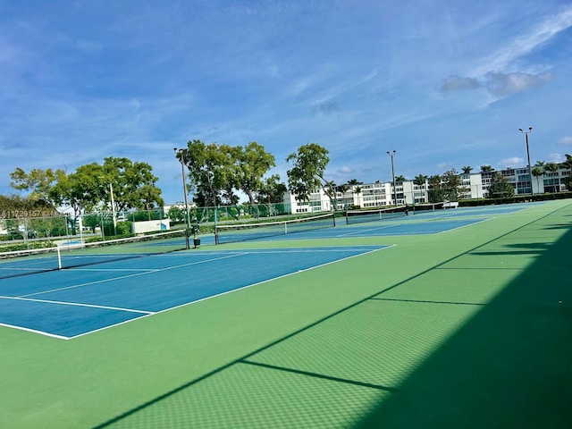 view of tennis court