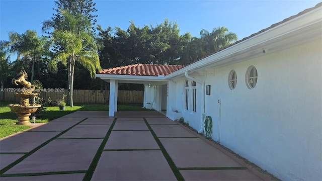 16400 SW 173rd Ave, Miami, FL 33187 - view of patio / terrace with a carport