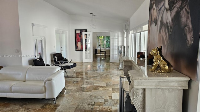 16400 SW 173rd Ave, Miami, FL 33187 - living room featuring high vaulted ceiling