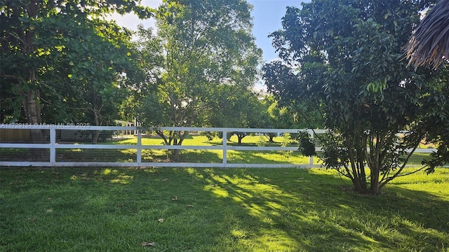 view of community with a lawn