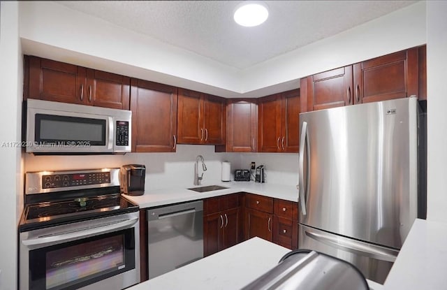 kitchen featuring sink and appliances with stainless steel finishes