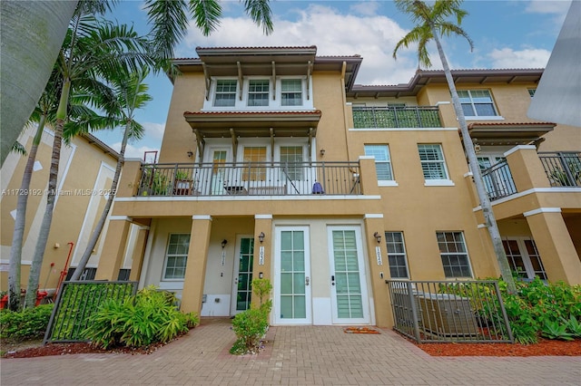 view of front of home featuring french doors