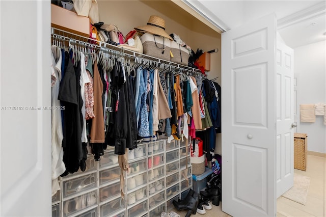 view of closet