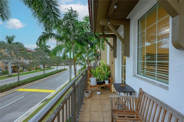 view of balcony