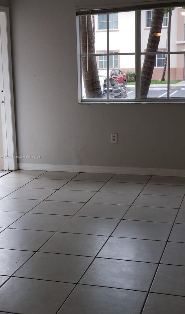 view of tiled empty room