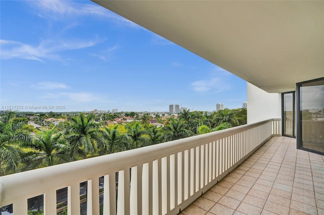 view of balcony