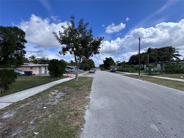 view of road