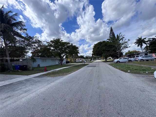 view of road