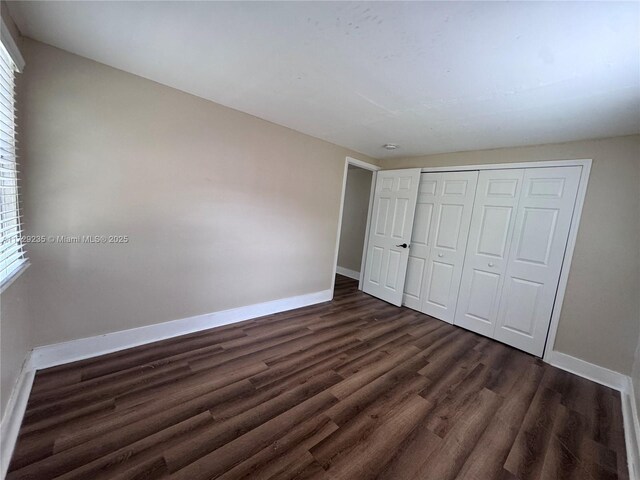 interior space featuring dark wood-type flooring