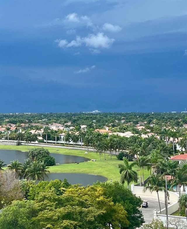 view of home's community featuring a water view