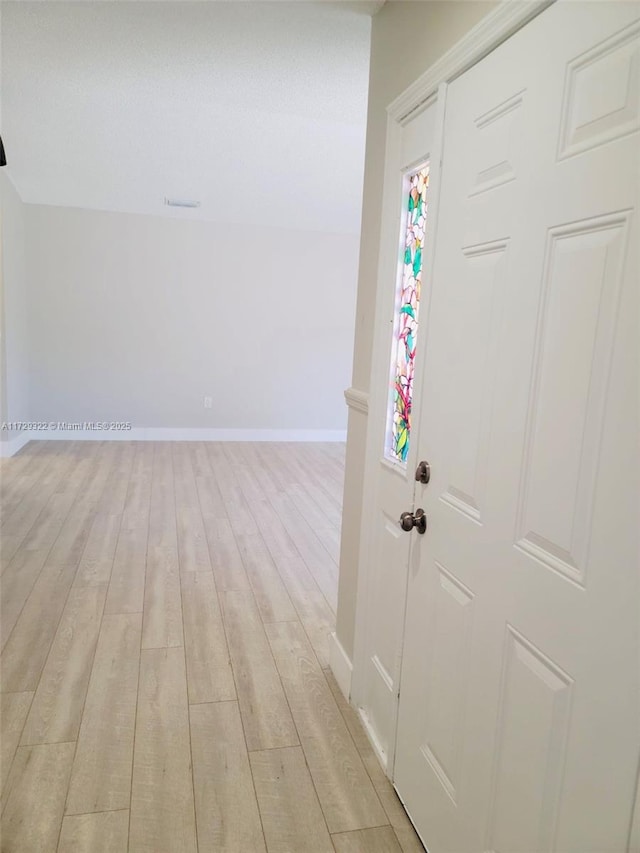 entryway featuring light hardwood / wood-style floors