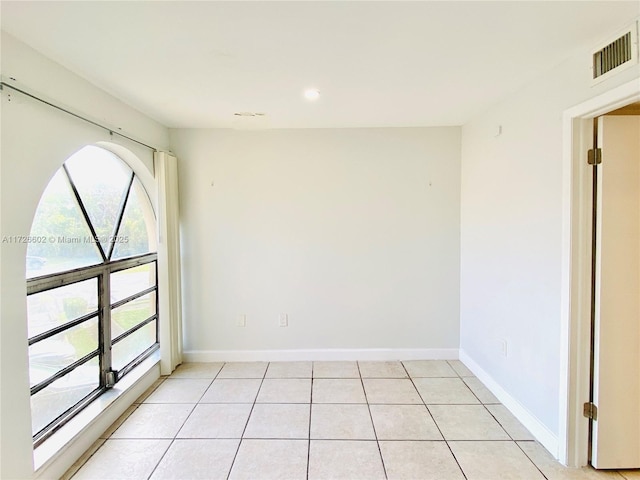 view of tiled spare room