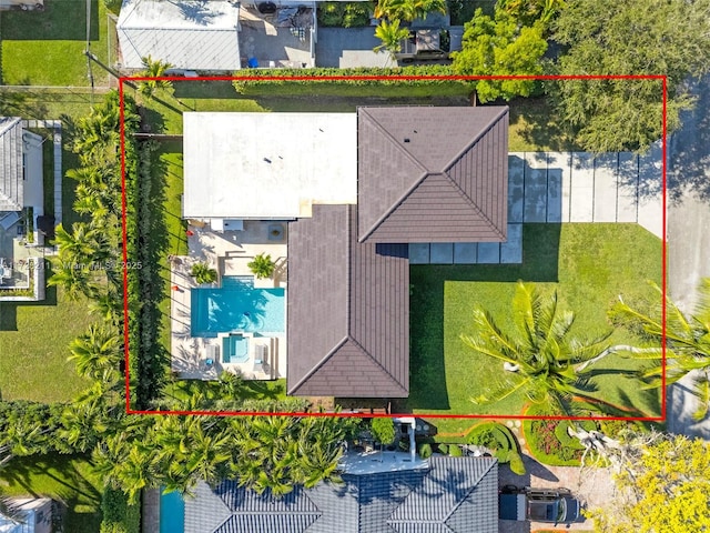 birds eye view of property