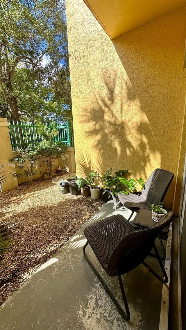 view of balcony