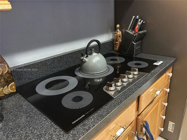 room details featuring black stovetop