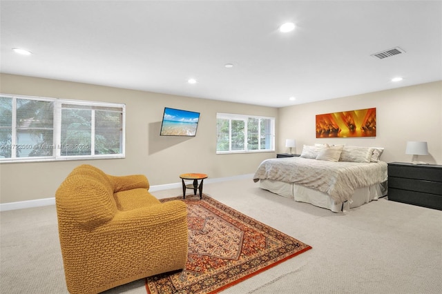 bedroom featuring carpet flooring