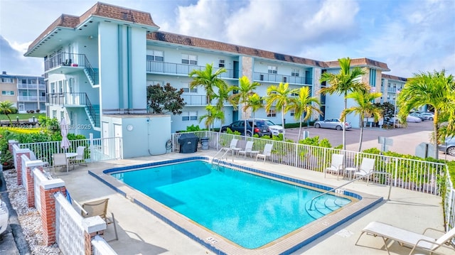 view of pool with a patio