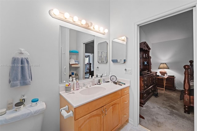 bathroom with vanity