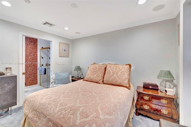 1033 NE 17th Way Unit 704, Fort Lauderdale, FL 33304 - bedroom featuring recessed lighting and light colored carpet