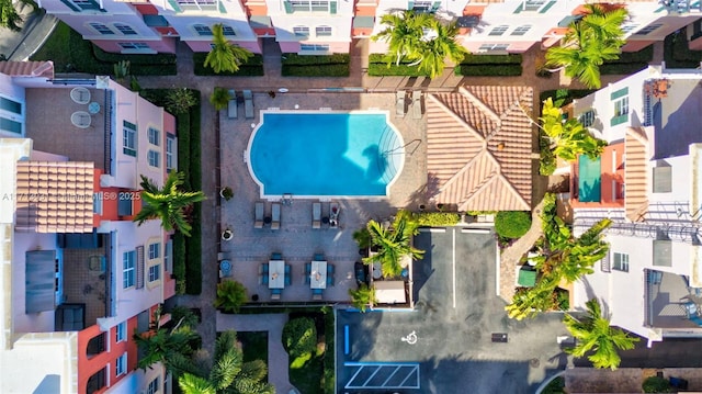 1033 NE 17th Way Unit 704, Fort Lauderdale, FL 33304 - bird's eye view of a pool area