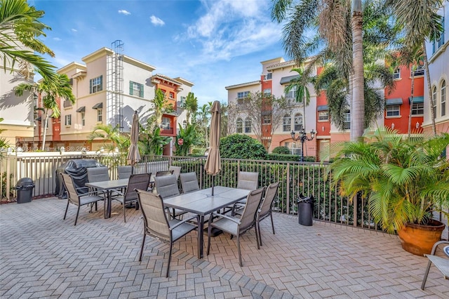 1033 NE 17th Way Unit 704, Fort Lauderdale, FL 33304 - view of patio with outdoor dining space