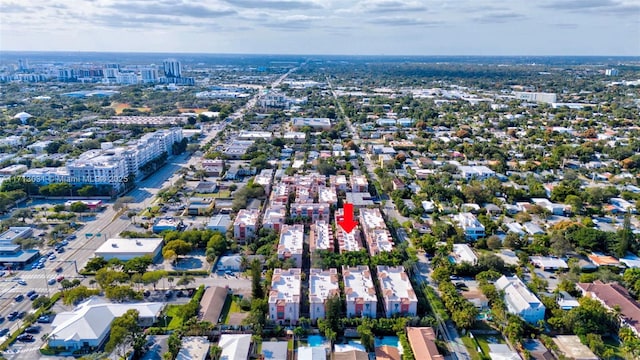 1033 NE 17th Way Unit 704, Fort Lauderdale, FL 33304 - aerial view of property's location featuring nearby urban area