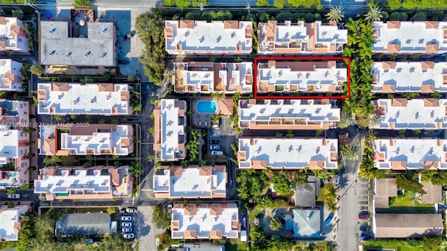 1033 NE 17th Way Unit 704, Fort Lauderdale, FL 33304 - aerial overview of property's location featuring property parcel outlined
