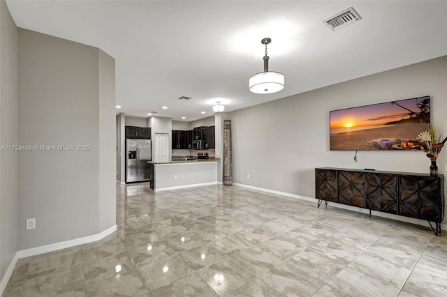 view of unfurnished living room