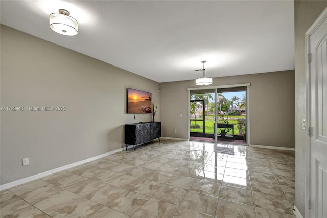 view of unfurnished living room