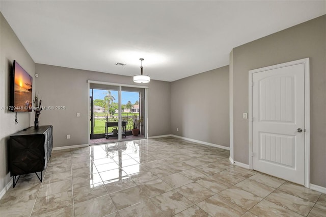 view of unfurnished living room