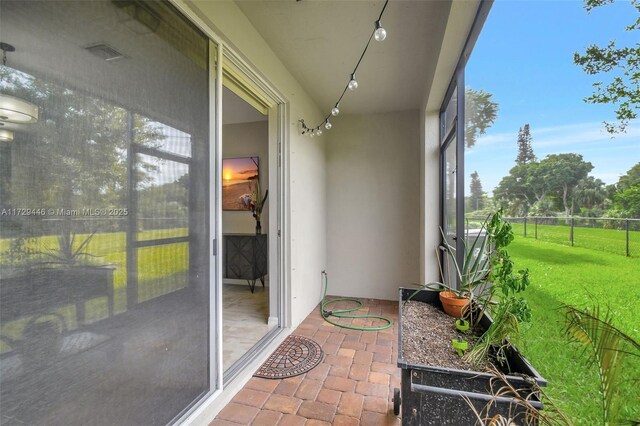 view of sunroom / solarium