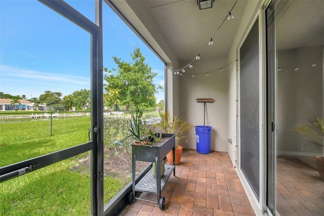 view of sunroom / solarium