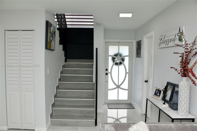 entrance foyer featuring a wealth of natural light