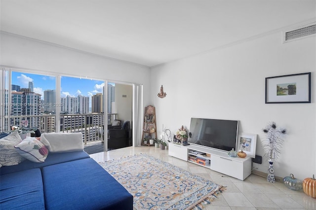 300 Bayview Dr Unit 1503, Sunny Isles Beach, FL 33160 - living area featuring tile patterned flooring