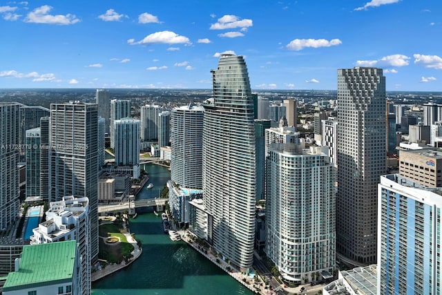 view of city featuring a water view