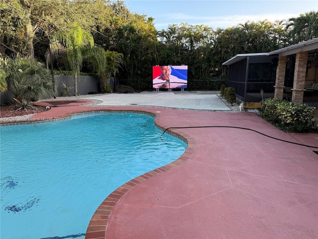 view of pool with a patio