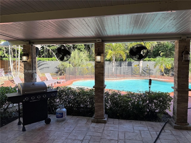 11845 SW 97th Ave, Miami, FL 33176 - view of pool featuring a grill and a patio
