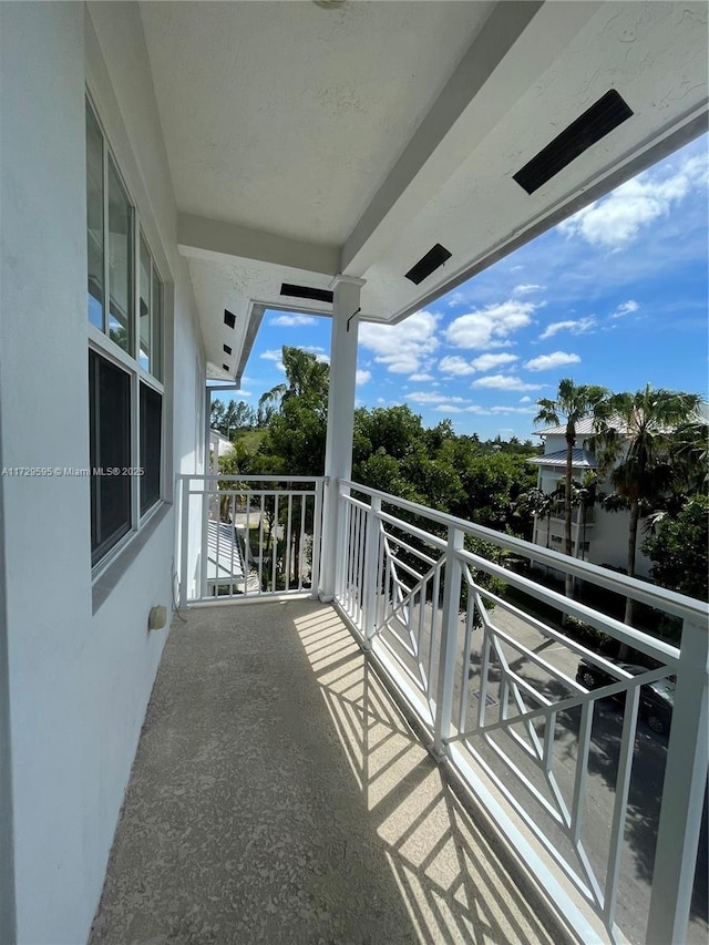 view of balcony