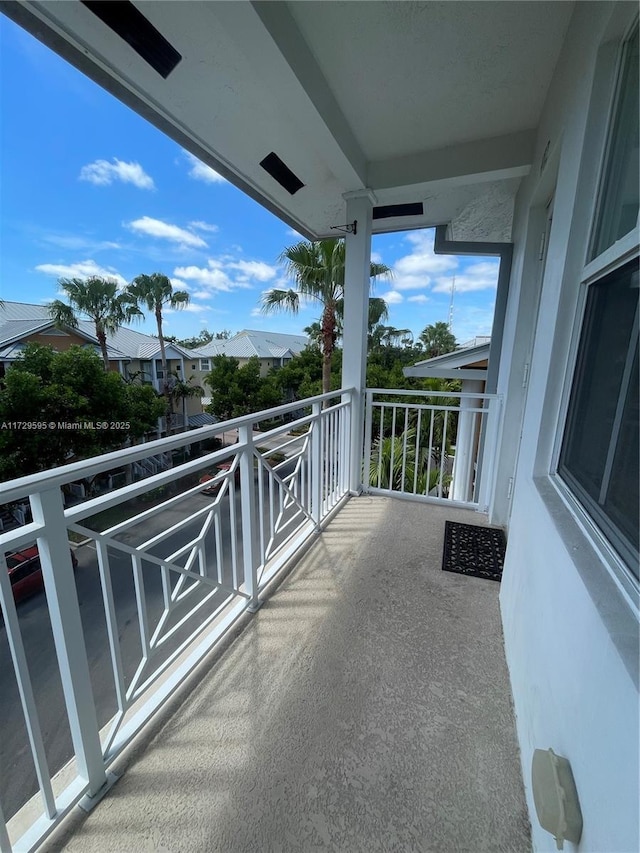 view of balcony