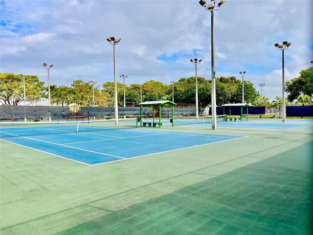 view of tennis court