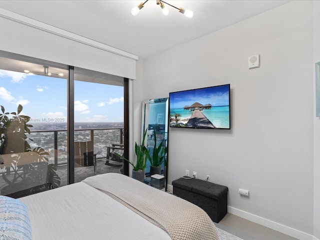 view of tiled bedroom