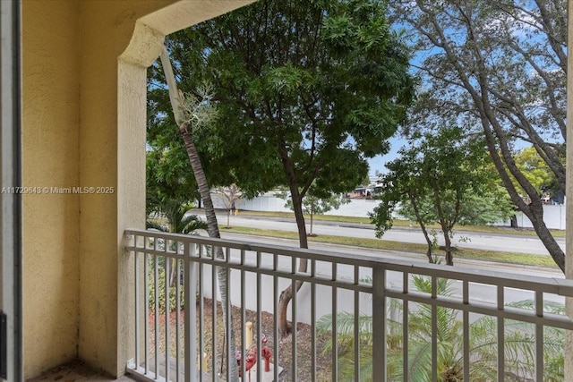 view of balcony